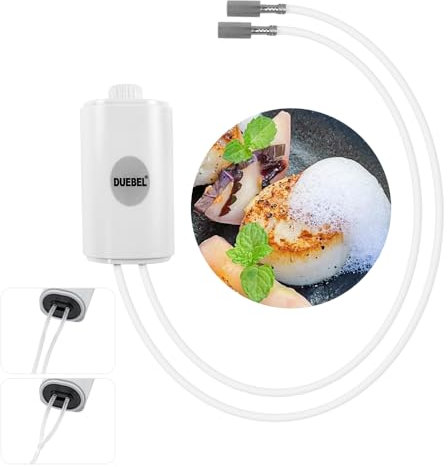 DUEBEL Kit de espuma para cocina de gastronomía molecular, kit generador de espuma de gastronomía molecular, kit de fabricación de espuma eficiente para alimentos, herramienta de cocina creativa para
