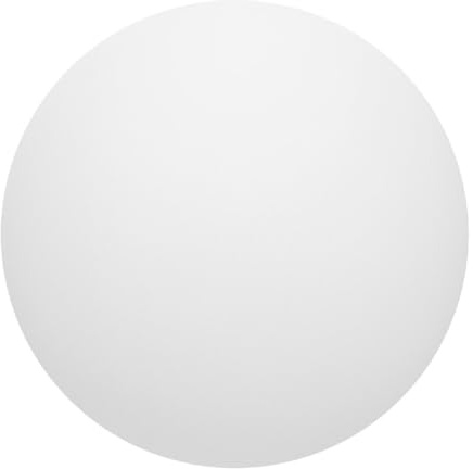 Gadpiparty Paralume Rotondo in Vetro Bianco Opaco Sfera Di Ricambio Per Lampada a Sospensione Con Foro Di Apertura Per Illuminazione Interna