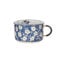 XPJYUA Ceramic Bowls 800ml Blue and White Porcelain Instant Noodle Bowl Lunch Box Tableware Soup Bowl Set Large Capacity Milk Oatmeal Cup with Lid(A)
