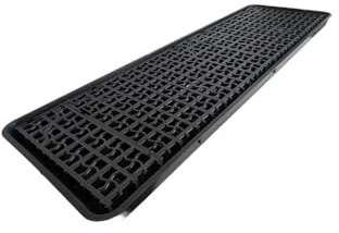 117 x 40cm Bunded Drip Tray - 18 Litre Capacity, Removable Grid for Easy Cleaning, Recycled Polypropylene, Spill and Leak Containment for Cans, Small Drums, and Containers in Garage, Workshop, or Ware
