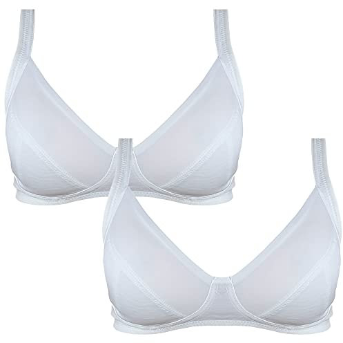 Cotonella 2 Pezzi Reggiseno CD053 Senza Ferretto- Coppa C TG 7 Bianco
