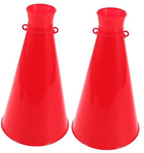 BESPORTBLE 2stücke Megaphone Aus Kunststoff Für Sportveranstaltungen Tragbare Krachmacher Für Partys Und Jubel Robuste Cheerleading Zubehörteile