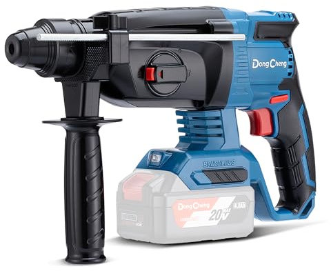 DongCheng - Martello perforatore a batteria, 18 V, senza batteria e caricatore