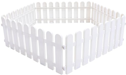 BESPORTBLE 5Pcs Durable Plastic Garden Fence Decorative Outdoor Lawn Border for Flower Gardens Driveways and Play Areas Versatile Edging Panels for Garden Decoration