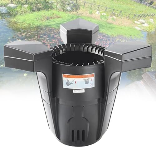 Skimmer De Estanques Flotantes con Bomba, Limpieza De La Superficie De Agua De 43w/75w, Aspiradora De Bomba De Limpieza De Succión con Cable De Alimentación De 10 M, Filtro De Plantas Acuáticas
