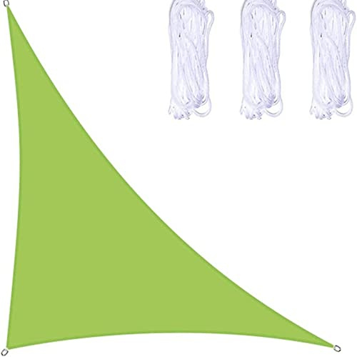 Tenda a vela triangolare impermeabile, con blocco UV, per patio, giardino, cortile e pergola, riparo, 2 m, verde