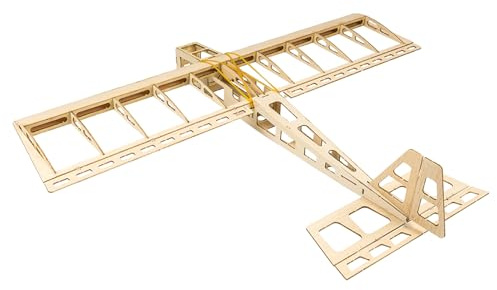 Fesjoy RC-Flugzeug mit 580 Mm Spannweite, Balsaholz, Elektroflugzeug-Modellbausatz – Einfach zu Steuerndes Flugspielzeug für Freunde und Familien – Dancing Wings Hobby R03 STICK-06 (PNP-Typ)