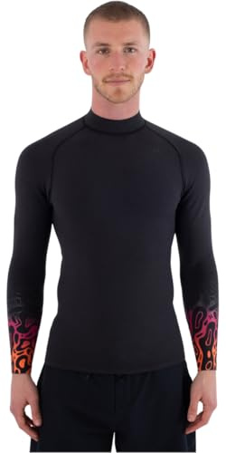 Hurley 2026 Air Herren-Neoprenanzug, 1/1 mm, Bubble Degrade, Schwarz