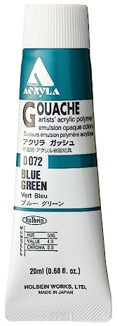 Holbein Acryla Gouache Blue Green (A) 20ml