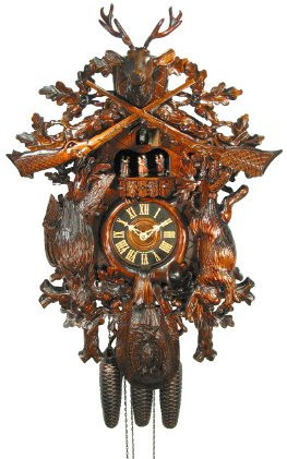 August Schwer Kuckucksuhr Jagdstück