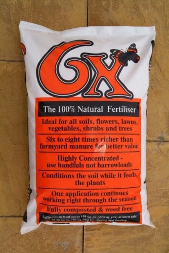 BYUP Organic 6x Fibrous Fertiliser Bag 15kg