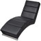 vidaXL Relaxliege Kunstleder Schwarz Chaiselongue Liegesessel Liege Ruhesessel