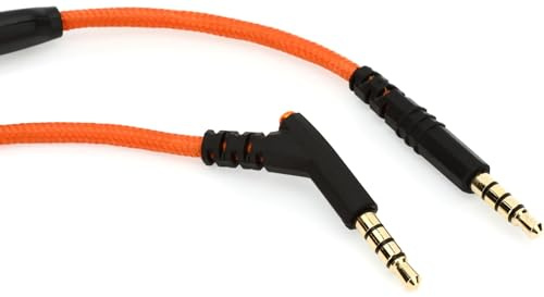 V-MODA SpeakEasy verstärktes 3-Button-Kabel – Orange