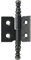 Hettich Möbelband mit Zierkopf rechts, Stahl antik, 30 x 40 mm, rechter Anschlag, 1 Stück, 9130602