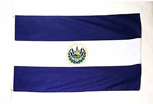 AZ FLAG - Flagge El Salvador - 150x90 cm - Salvadorianische Fahne 90 x 150 Cm Feiner Polyester - Flaggen