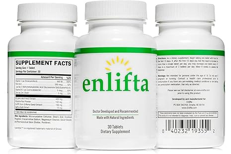 Enlifta Best Mood Supplement - Natural Mood Elevation Supplement - 5-HTP - 3 Month Supply-Dr Developed Tablet-St. Johns Wort