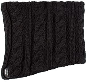 HEAT HOLDERS Damen 1 Pack Heatweavergarn Halswärmer mit Wärmerückhaltungswert 3,5 (One Size, Schwarz)