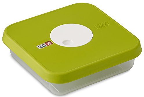 Joseph Joseph Dial Stapelbarer Behälter Mit Datierbarem Deckel Quadratisch, 0,9 L, grün