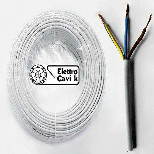 ® ELETTRO CAVI K - CAVO FROR GOMMATO 3G1,5 mm² ANTIFIAMMA TRIPOLARE FLESSIBILE 3 POLI 10 METRI