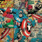 Marvel Comics Captain America Squares, 40 x 40 cm, Leinwanddruck