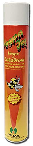 Orma 12 x ML.750 Vespa Jet INSETTICIDA API VESPE CALABRONI GITTATA 5 Metri per NIDI