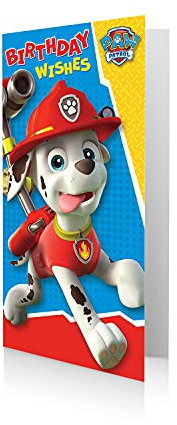 Paw Patrol Offizielle Geburtstagskarte, Geburtstagswünsche, mehrfarbig, PA026