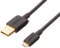 Amazon Basics 5-Pack USB-A to Micro USB Charging Cable, 480Mbps Transfer Speed with Gold-Plated Plugs, USB 2.0, 3 m, Black