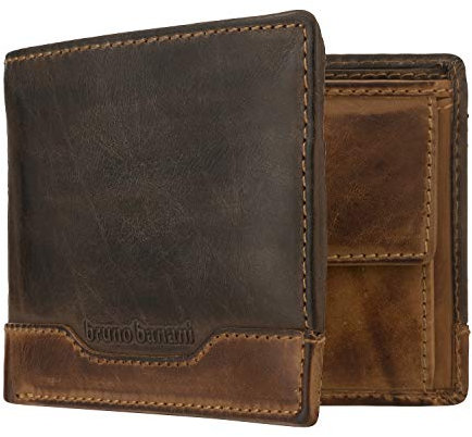 Bruno Banani Geldbörse Forest Echt Leder Cognac Herren - 020259