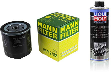 MANN-FILTER Ölfilter W 712/52 + 2427 Pro-Line Motorspülung
