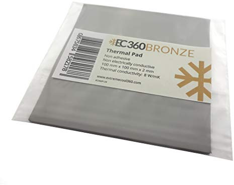 EC360® Bronze 8W/MK Pad Thermique (100 x 100 x 2,0 mm)