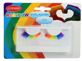 DISBACANAL Künstliche Wimpern in Regenbogen Farben