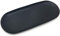 Cyancld Tablett Oval Serviertabletts, Metall Edelstahl Aufbewahrung Tablett Platte für Handtuch, Schmuck, Kerzenständer, Kosmetik, Dessert oder Tee (Schwarze, 23 X 9.5cm)