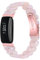 Chofit Armbänder kompatibel mit Fitbit Inspire 2 Armband, verstellbares Ersatzarmband aus Kunstharz, bogenförmiges Band, Uhrenzubehör für Inspire 2 (nicht für Inspire HR/Inspire) (Rosa)