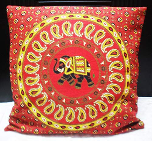 Mehrfarbiges Mandala Design Kissenbezug Indischer Pouf Kissenbezug Pom Pom Outdoor Boho Kissenbezüge Bedding Wohnzimmer Dekorative Wurfkissenbezüge (50)