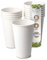 BIOZOYG 1000x gobelets jetables 400 ml / 16 oz, Ø 90 mm blanc - gobelet carton sans plastique et en matériaux durables - gobelet cafe