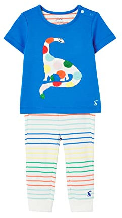 Joules Baby - Jungen Byron Bio Baumwolle 2 teiliges Set, Spotdino, 0 Monate EU