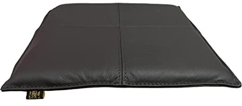 SIX Sitzkissen Lederkissen Braun | Bank-Kissen Echt-Leder Rindsleder Antirutsch 40x40