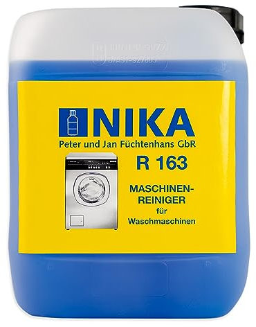 Nika R163 Maschinenreiniger für Waschmaschinen im 5 Liter Kanister - 5.000ml für 10 Anwendungen oder für Wäschereien | Groß- und Industrie-Waschmaschinen