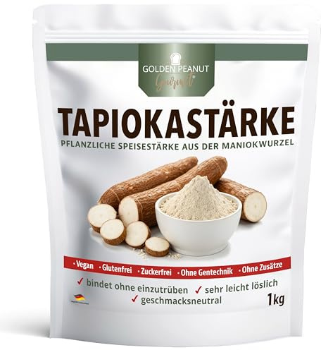 GOLDEN PEANUT Tapioka Stärke Speisestärke vegan glutenfrei bindet klar 1kg