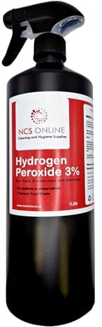 Hydrogen Peroxide 3% Food Grade 1L (1000ml Spray) - Pure & Unstabilised