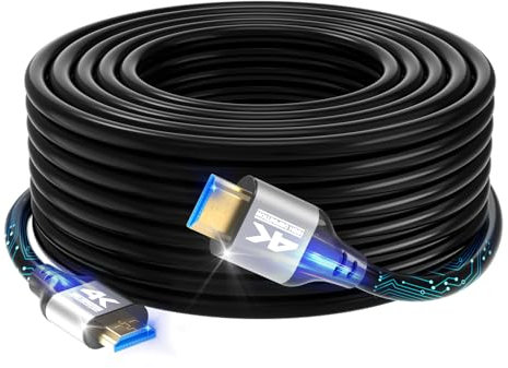 Zazalon Cable HDMI 4K 12M (4K/60HZ,18 Gbps) FullHD1080p,3D,Compatible con PS5/PS3, PC, Proyector, 4K UHD TV/HDTV