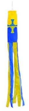 Durham County windsock - 5 FT (150cm) - 100% Nylon - Banner For Telescopic Pole - FlagSuperstore