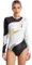 Mufeng Damen Glitzer Turnanzug Langarm Ballettanzug mit Strass Tanzbody Akrobatik Anzug Leotard Eiskunstlaufen Wettkampf Tanzkleidung F Weiß XXL