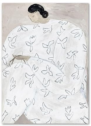 ZHJLUT Vintage Sofia Lind Poster Abstrakte Frau Wandkunst Sofia Lind Drucke Sofia Lind Leinwandgemälde für Zuhause Wanddekoration Bild 40x60cmx1 Kein Rahmen