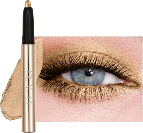 Ombretto Beauty Searcher Pennarello oculare Resistenza a lungo termine impermeabilizzazione creme occhio durevole artificiale Pennarello oculare 03 Rosa dorata Shimmer