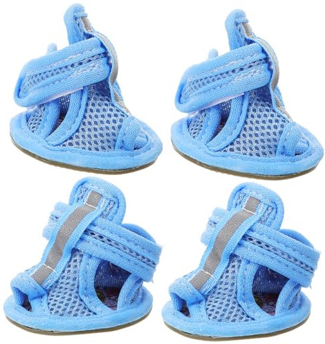 YARNOW 4 Stück Haustier-Sandalen-Überzüge Hundestiefel Für Mittelgroße Hunde Welpenschuhe Hundestiefel Für Verletzte Pfoten Wasserdicht Für Hunde Welpenstiefel Für Den Sommer