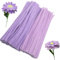Tikyoary 200 Stück Pfeifenreiniger, 2 Farben Pfeifenreiniger Kit Chenille Draht für Blumen, Tiere oder, DIY Bastelprojekte und Dekorationen (Violett)
