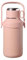 JUSHZ Botella Agua Niños Acero Inoxidable Botella Gimnasio Deporte Garrafa Adultos Termo Cafe para Llevar Termo Agua Caliente Taza Termica Thermos con Taza Portátil con Mango Regalo (1000ml,Pink)