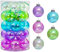 Alyphyly 25 Stück 6,7 cm Weihnachtskugeln, bruchsicher, bunt, transparent, für Festival, Hochzeit, Zuhause, Party, Dekoration, Weihnachtsbaum, zum Aufhängen