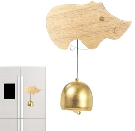 Türklingel Türklingel Tier Deko mit Anhänger Türklingel Design Tier Türklingel Türglocke mit Holzöffnung für Tür Saugnapf Spieluhr für Tür